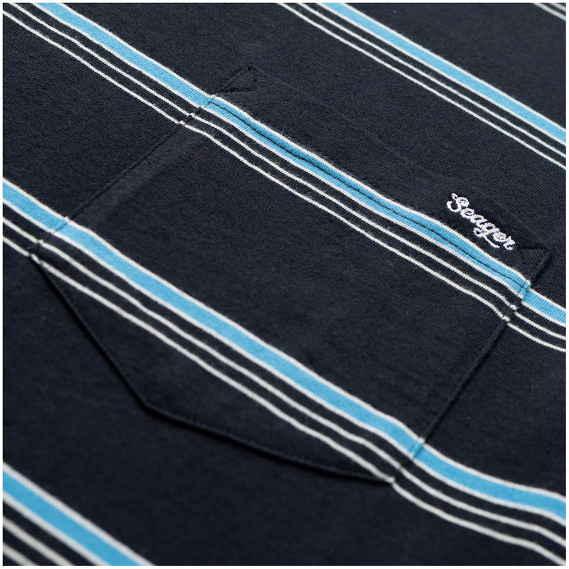 Canyon Stripe Crew – Black/Turquoise