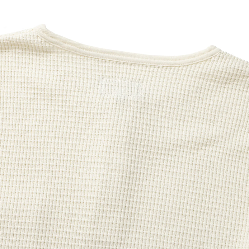 Sawpit Henley LS Thermal – Vintage White