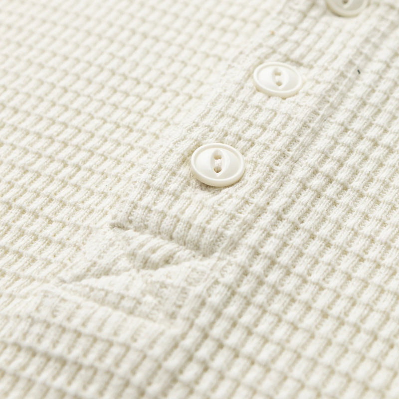 Sawpit Henley LS Thermal – Vintage White