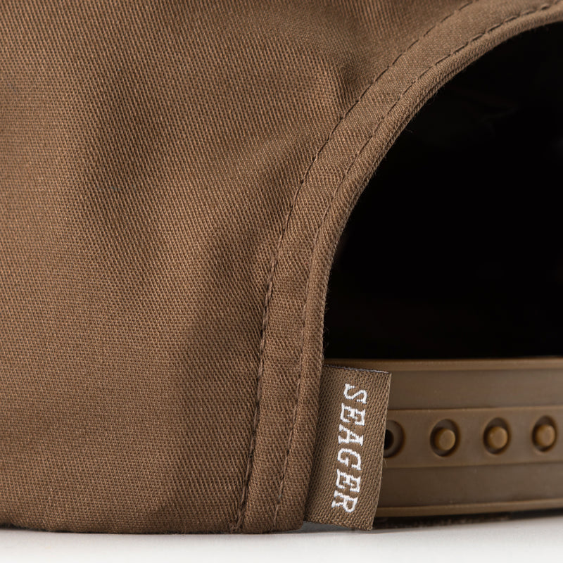 Branded Snapback – Brown/ Brown