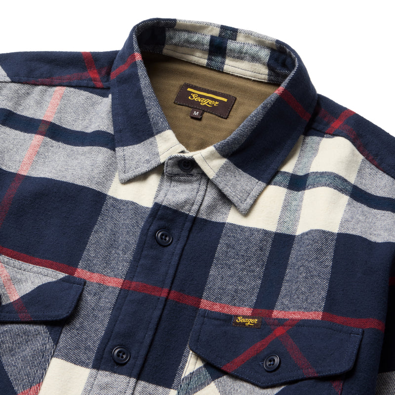 Calico Flannel – Navy Big Plaid