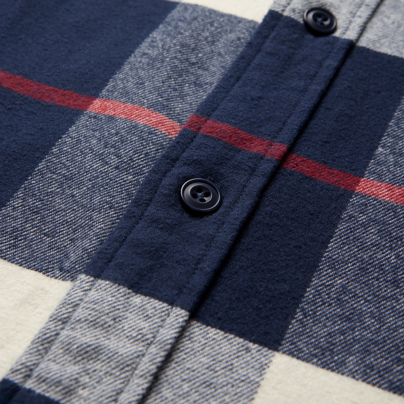 Calico Flannel – Navy Big Plaid