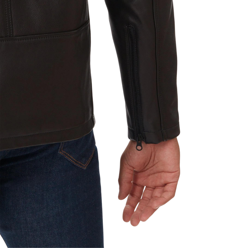 Cowhide - Cafe Racer Jacket - Vintage Black - Rooster