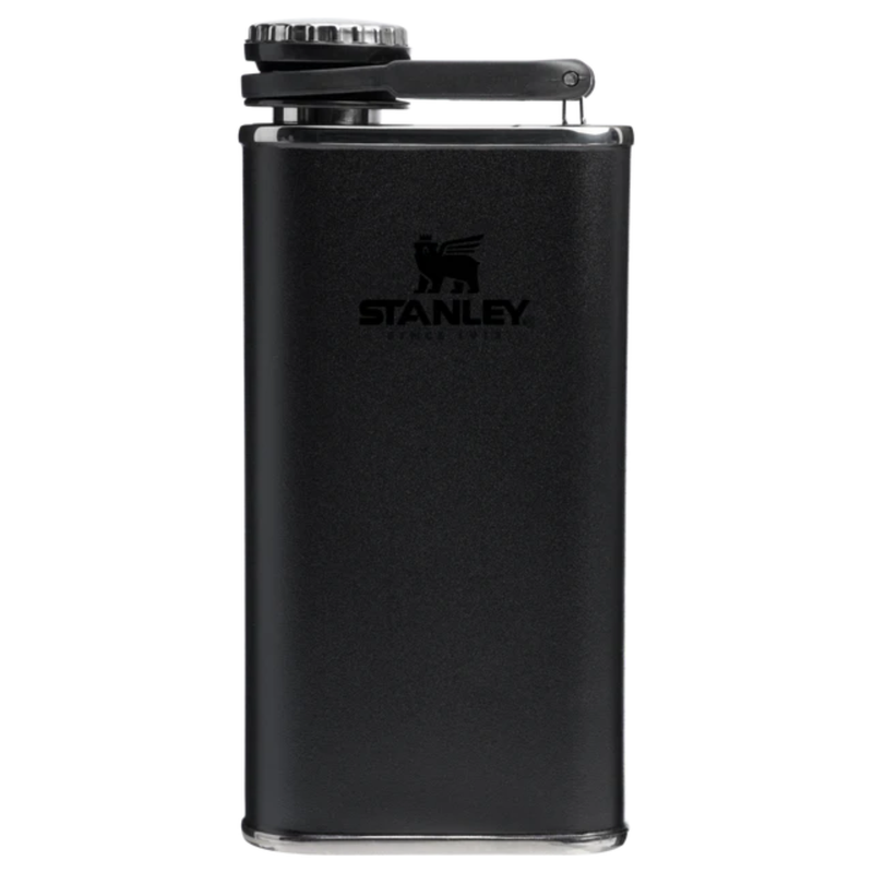 Classic Easy Fill Wide Mouth Flask 8 oz – Black 2.0