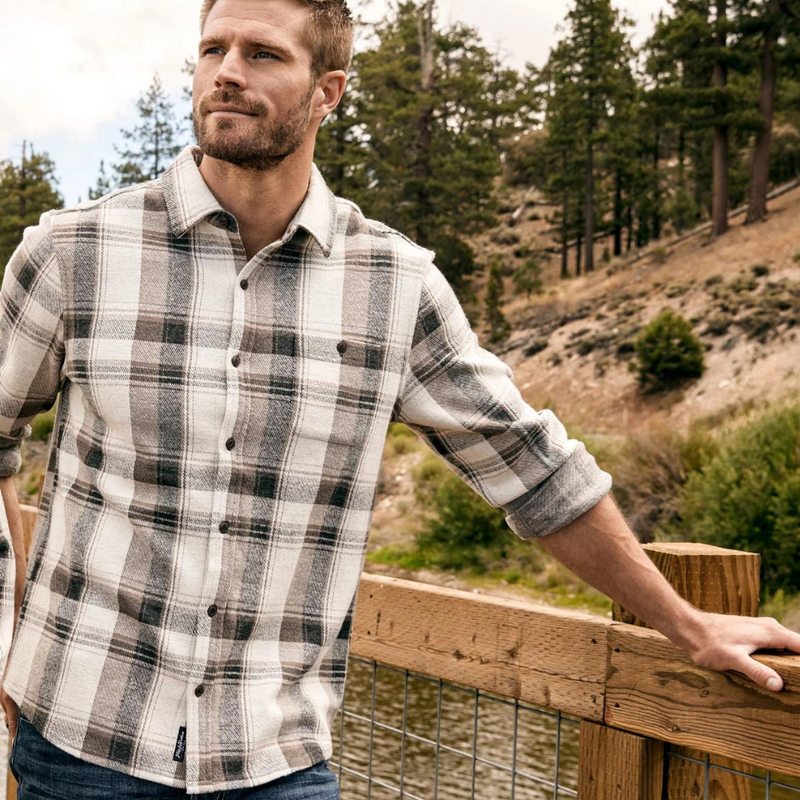 Madeflex Hero Knit Performance Shirt – Cream/ Charcoal