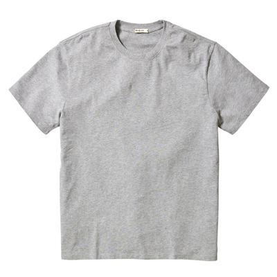Luxe Jersey Relaxed Tee - Heather Grey
