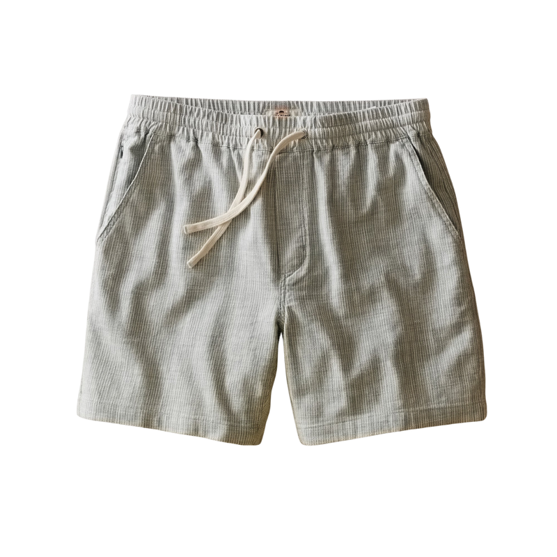 Saturday Beach Short 6" – green stripe
