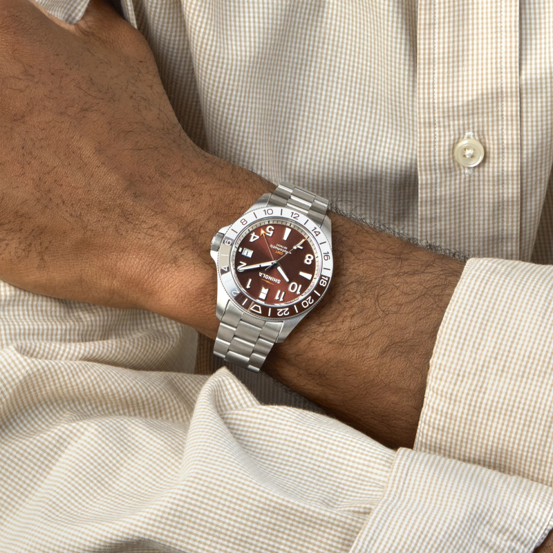 Gift Set: Monster GMT 40mm Silver Bracelet - Rooster