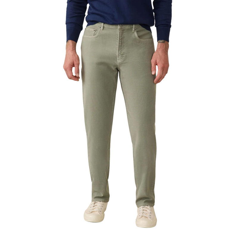 Stretch Terry 5-Pocket Pant - Island Olive - Rooster
