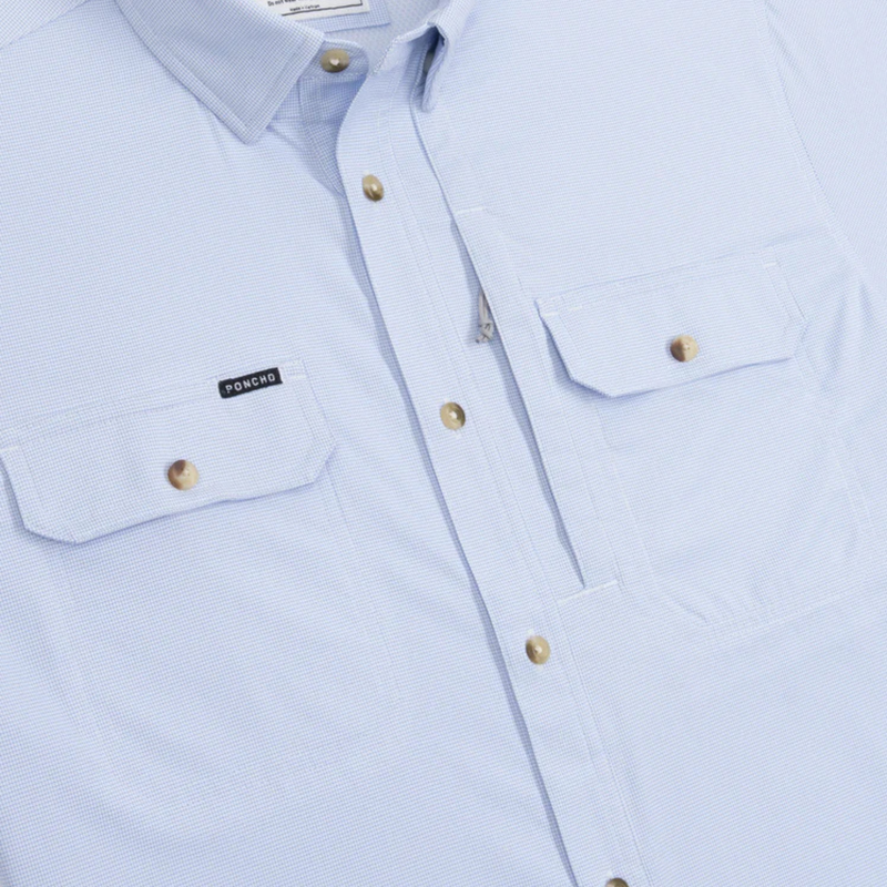 The Anchoa - Classic Fit – Blue Microcheck