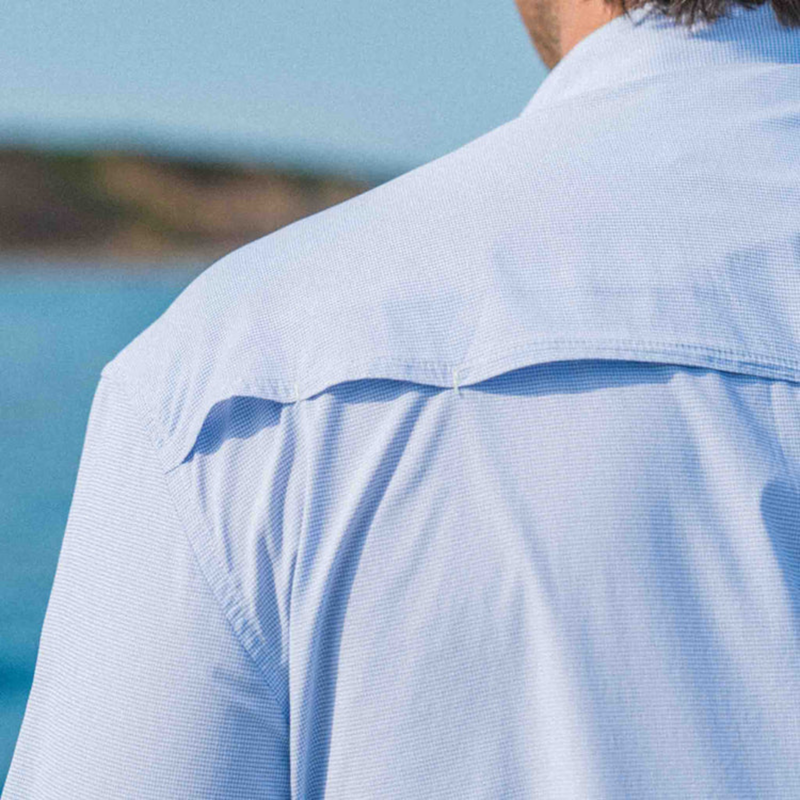 The Anchoa - Classic Fit – Blue Microcheck