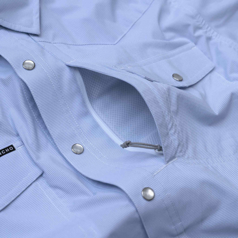 The Padre - Classic Fit – Blue Microcheck