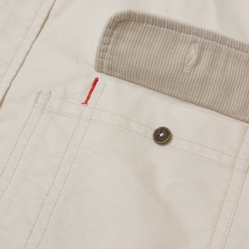 Tradesman Button Down in Oxford Cloth – Natural