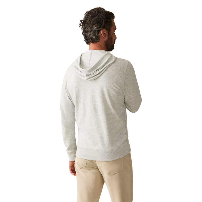 Sunwashed Slub Hoodie – Light Gray Heathe