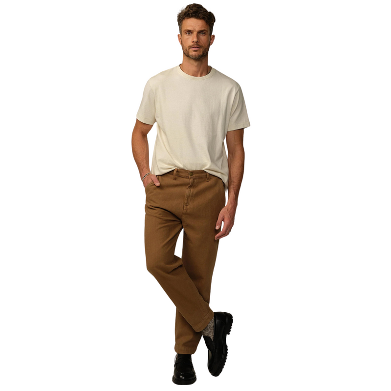 Pilon Recycled Cotton Trouser – Cigar