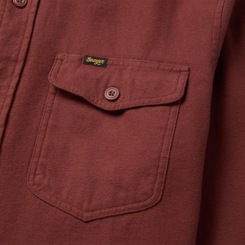 Calico Flannel – Solid Red Rock