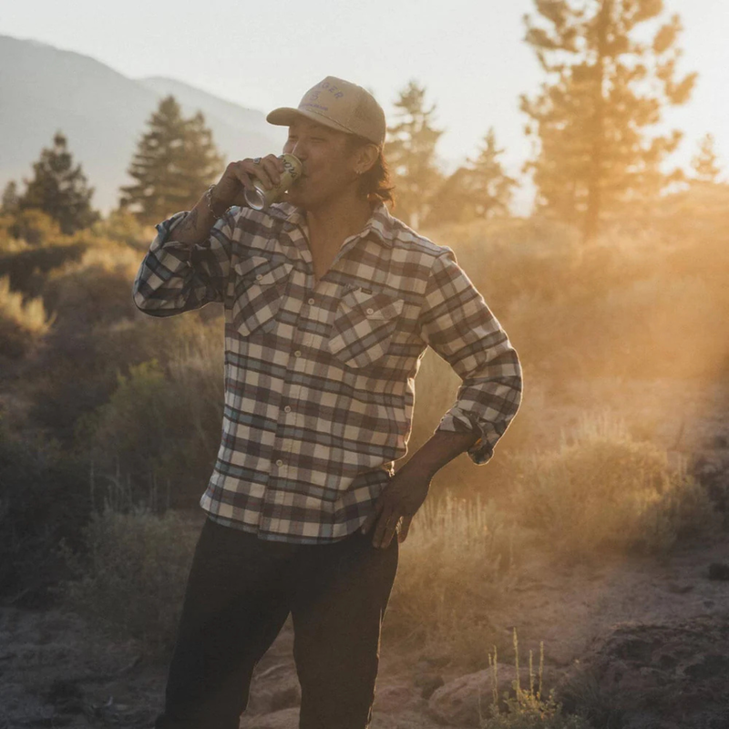 Calico Flannel – Cream/Plaid