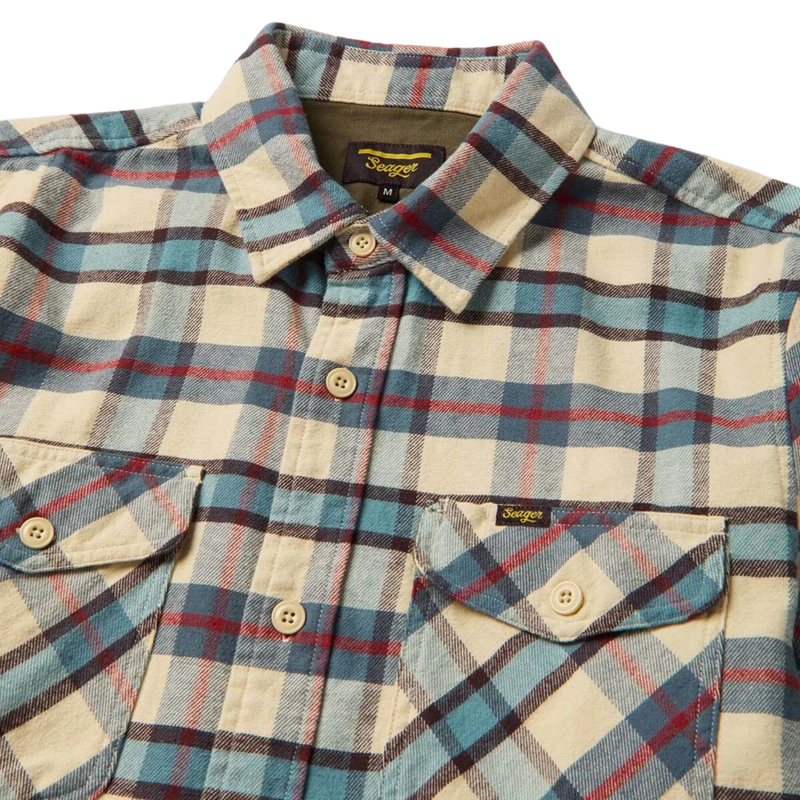 Calico Flannel – Cream/Plaid