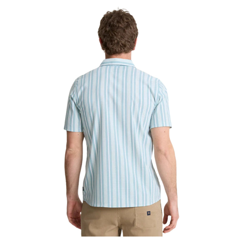 Bless Up Breathable Stretch Shirt – Stripe Dusty Blue