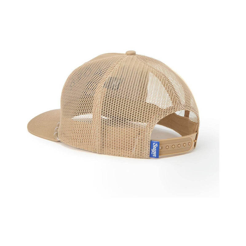 Branded Trucker Snapback – Khaki