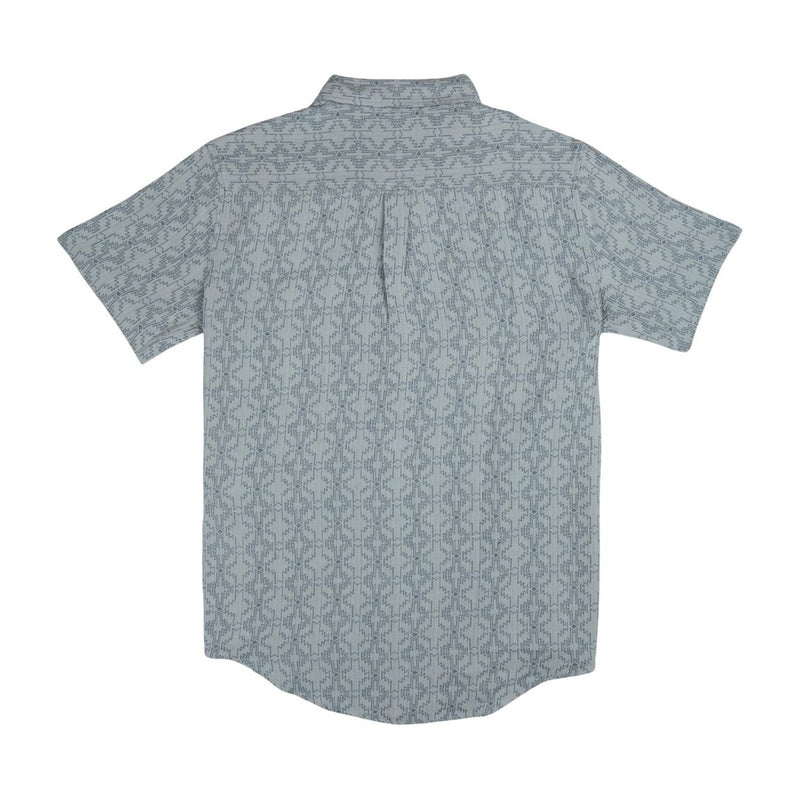 City Slicker Button Up Short Sleeve – Arizola Chevron - Faded Blue