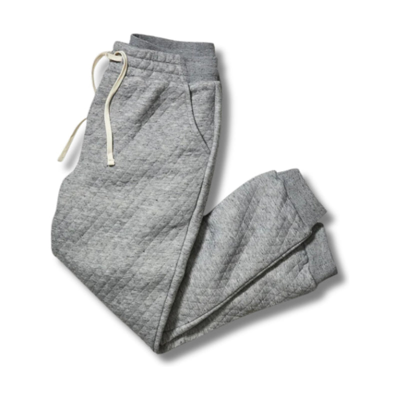Corbet Quilted Jogger – Grey Heather