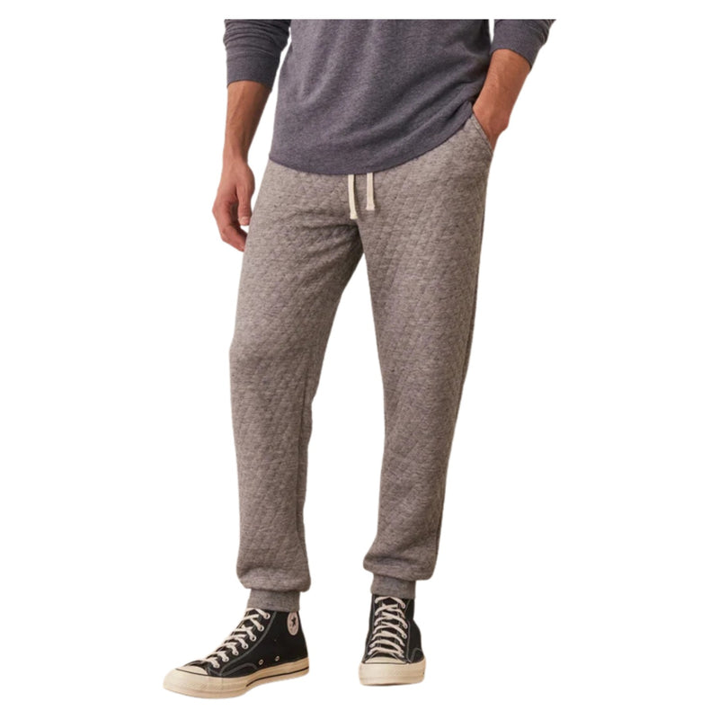 Corbet Quilted Jogger – Grey Heather