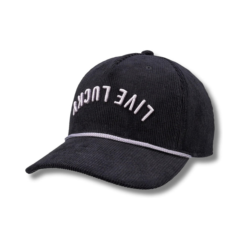 Cord Upside Down Luck 2 Black Hat - Rooster