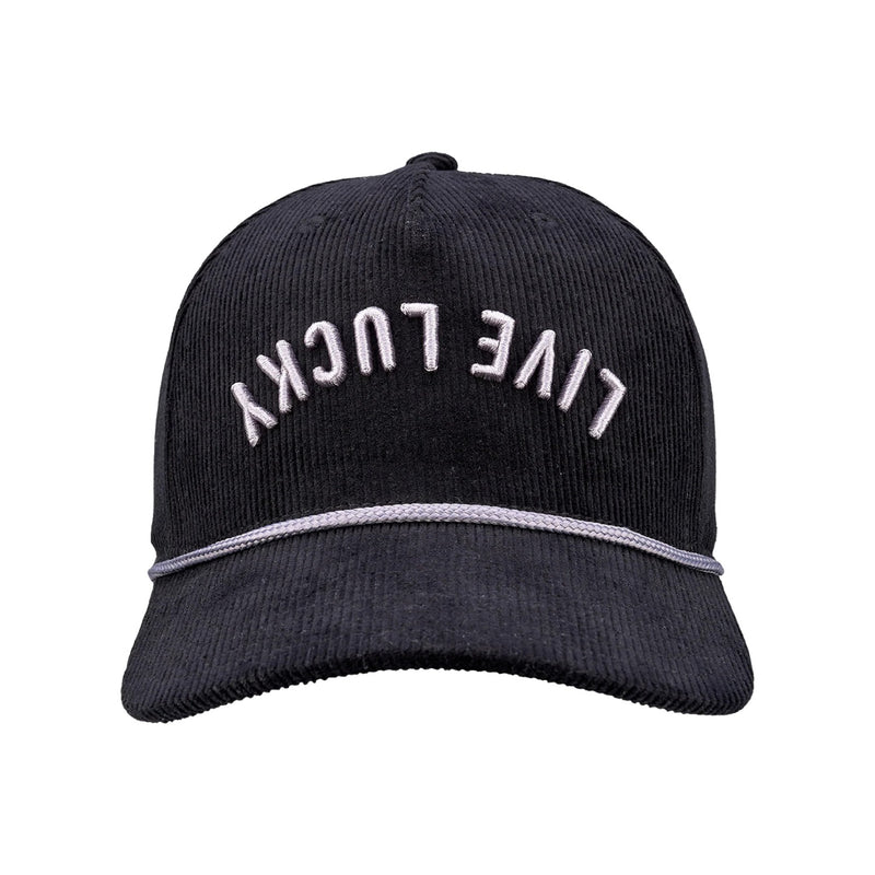 Cord Upside Down Luck 2 Black Hat - Rooster