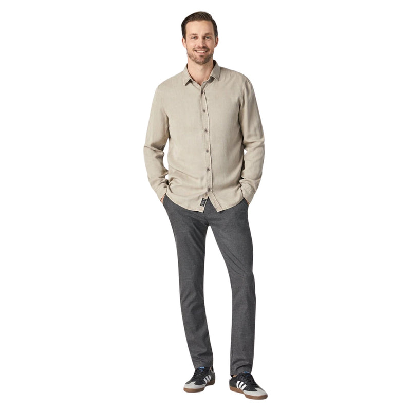Johnny Slim Leg Chino – Charcoal Feather Tweed