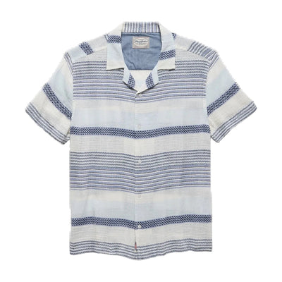 Lakesite SS Textured Stripe Shirt