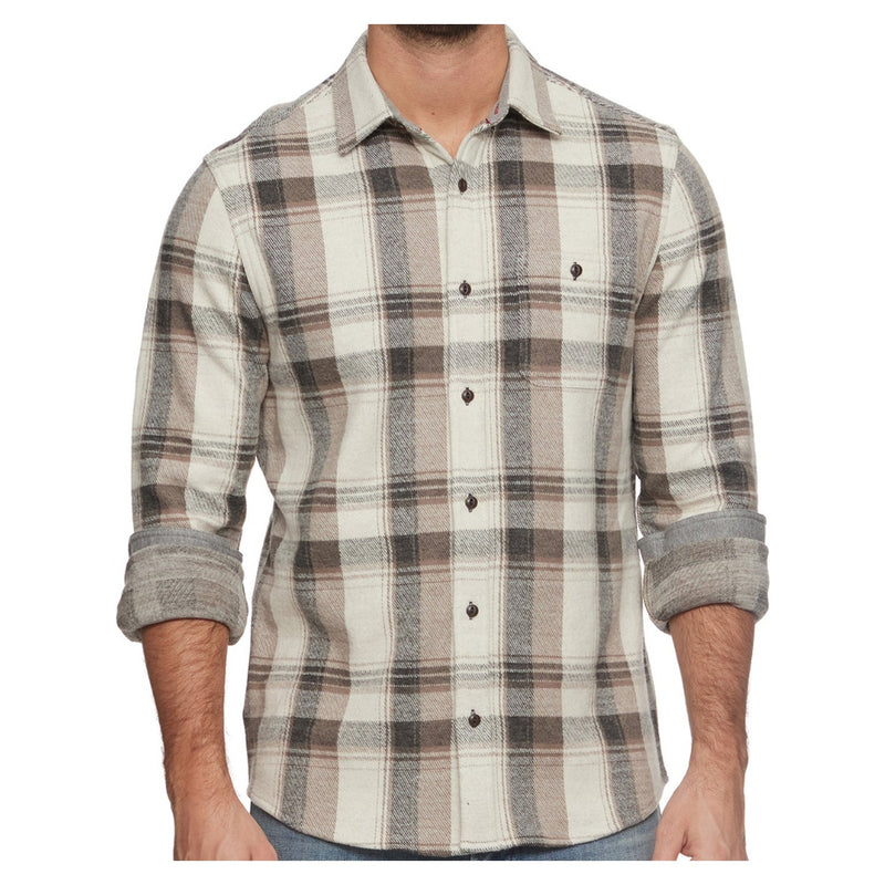 Madeflex Hero Knit Performance Shirt – Cream/ Charcoal
