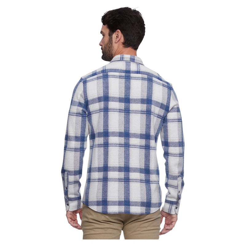 Madeflex Hero Stretch Knit Shirt – Blue/Cream