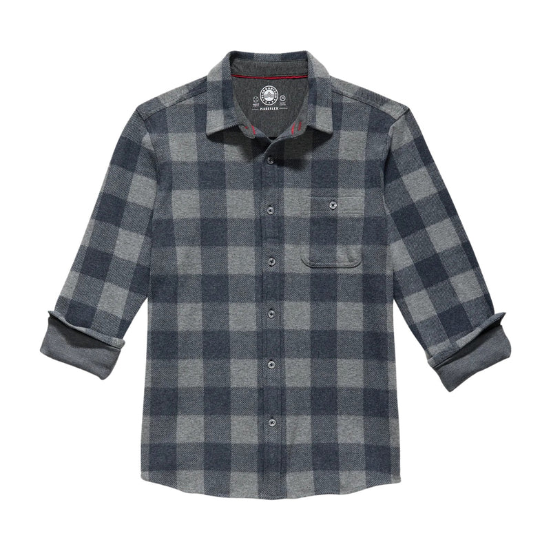 Madeflex Hero Stretch Knit Shirt – Navy/Grey