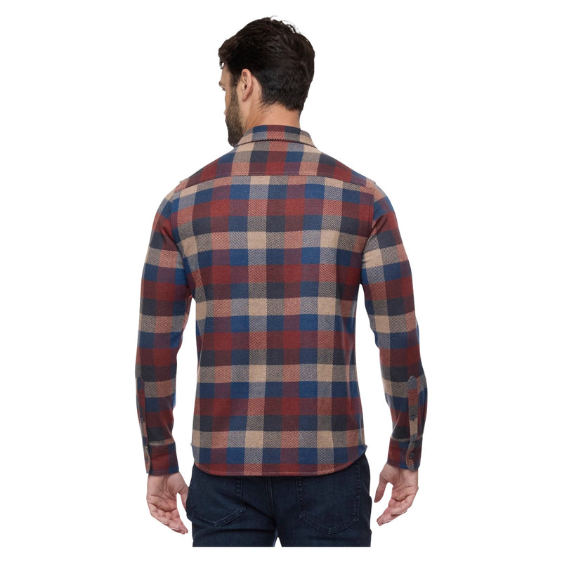 Madeflex Hero Stretch Knit Shirt – Rust/Blue/Tan