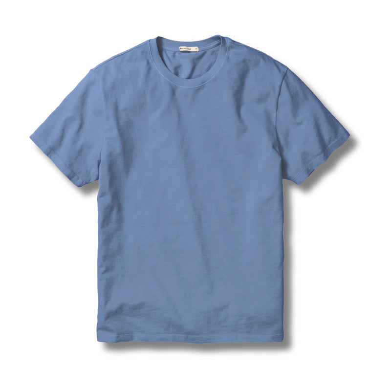 Relaxed Cloud 9 Sueded Jersey Tee – Coastal Blue