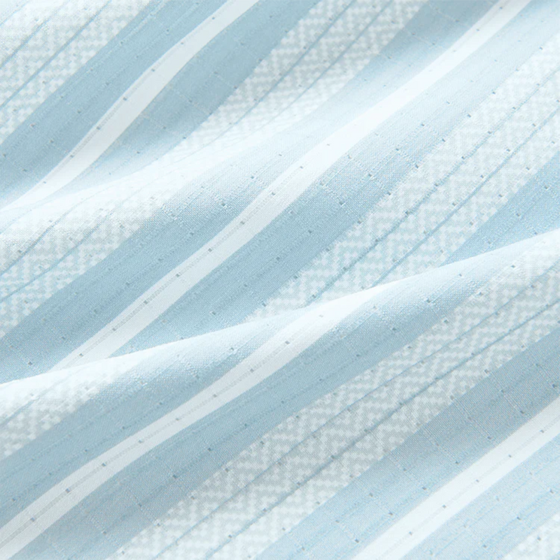 Bless Up Breathable Stretch Shirt – Stripe Dusty Blue