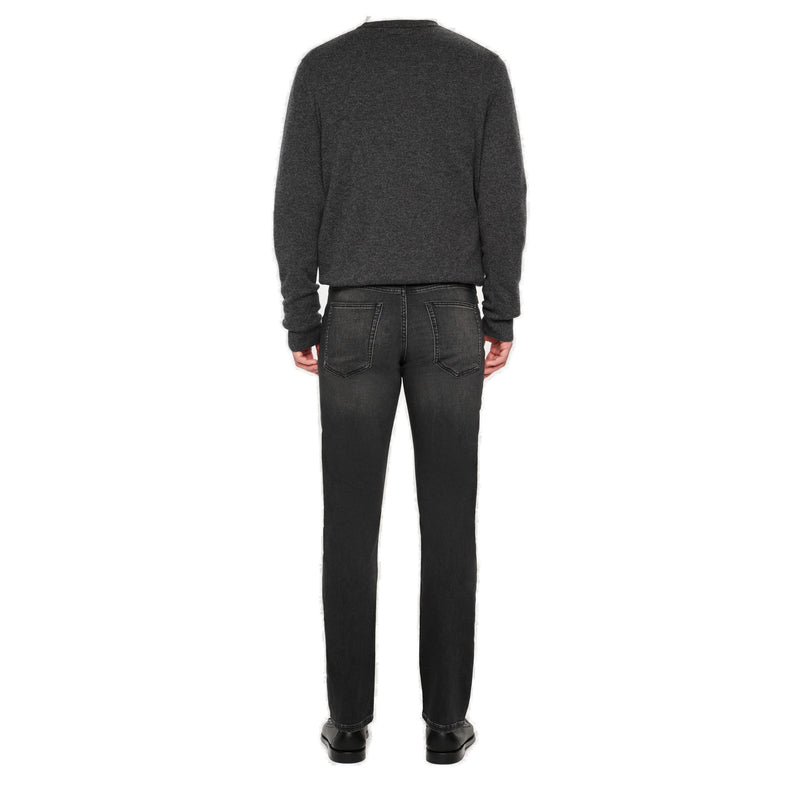 Russell Slim Straight – Color: Washed Black Knit