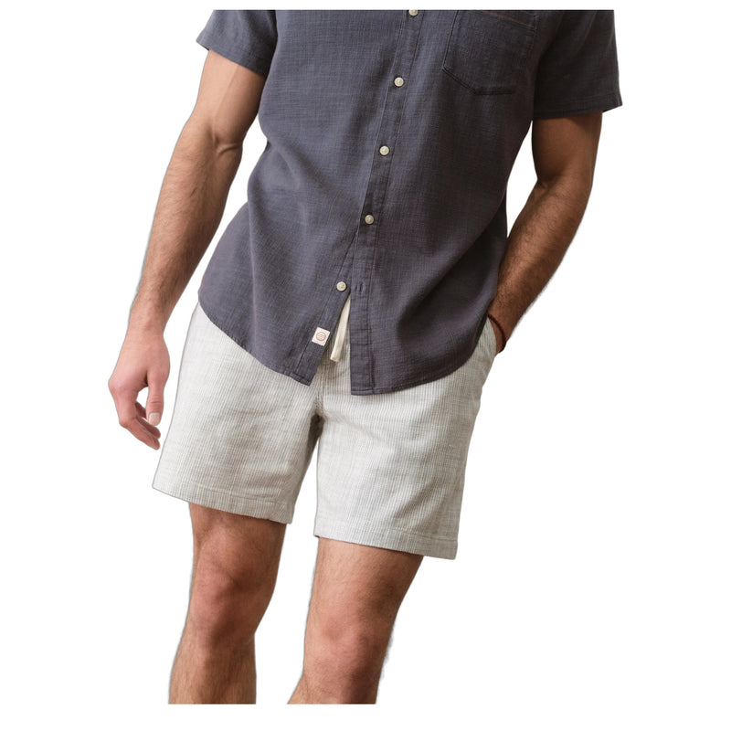 Saturday Beach Short 6" – green stripe