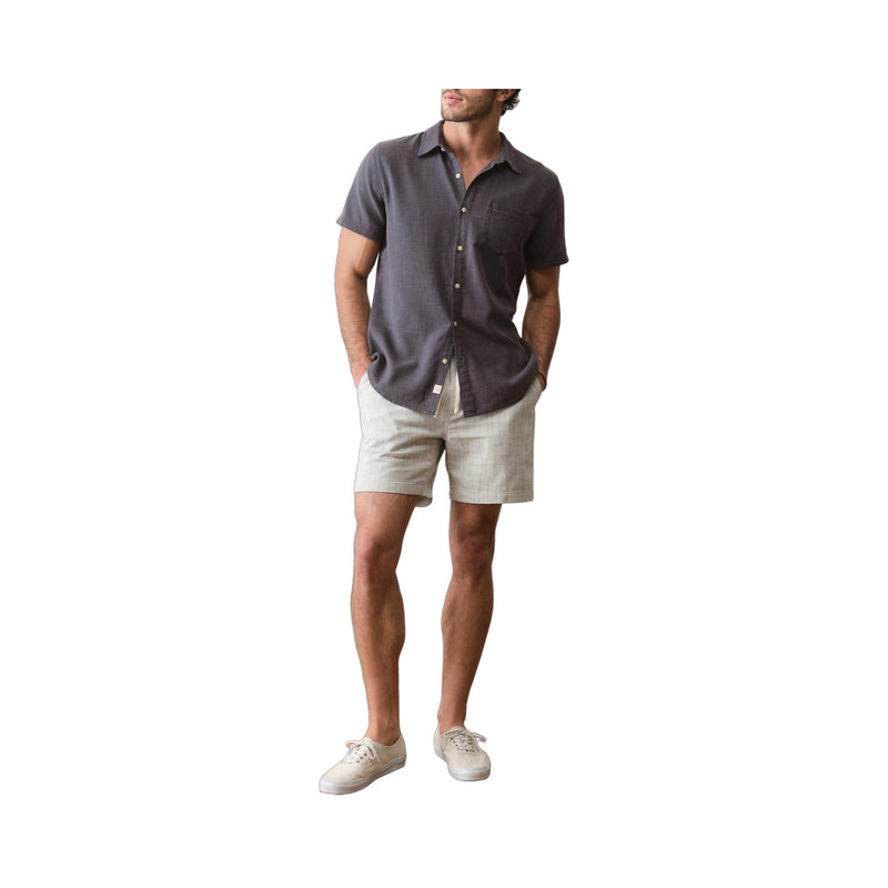 Saturday Beach Short 6" – green stripe