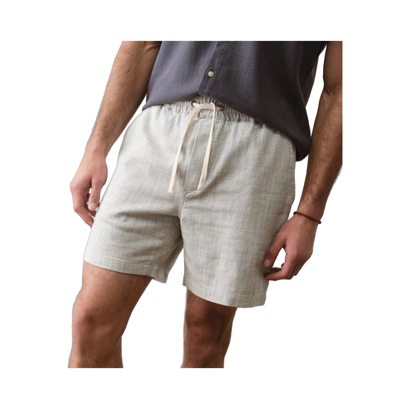 Saturday Beach Short 6" – green stripe