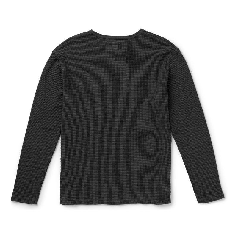 Sawpit Henley LS Thermal – Vintage Black