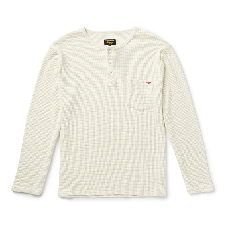 Sawpit Henley LS Thermal – Vintage White