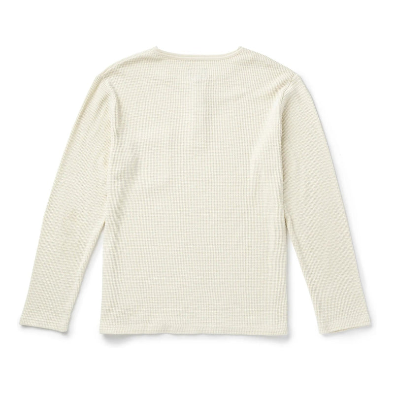 Sawpit Henley LS Thermal – Vintage White