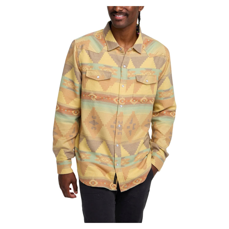 Sheridan Flannel – Mitla Motifs : Old Gold