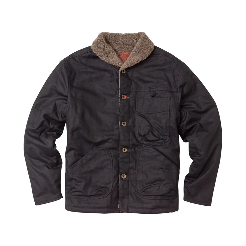 Sherpa Sherpherds Shirt in Waxed Canvas – Obsidian