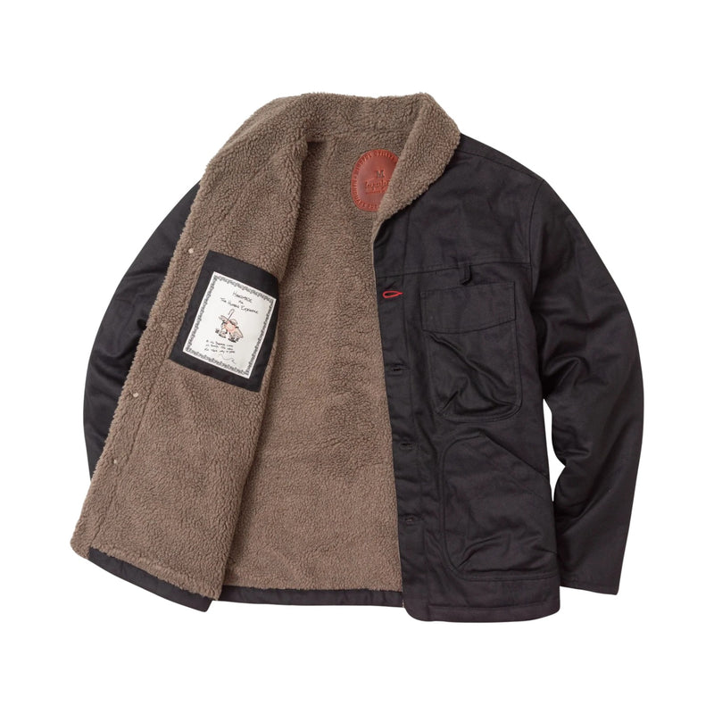 Sherpa Sherpherds Shirt in Waxed Canvas – Obsidian