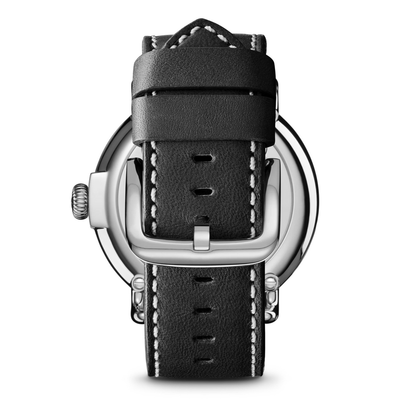 Runwell Sub Second 47mm Black Leather Strap - Rooster