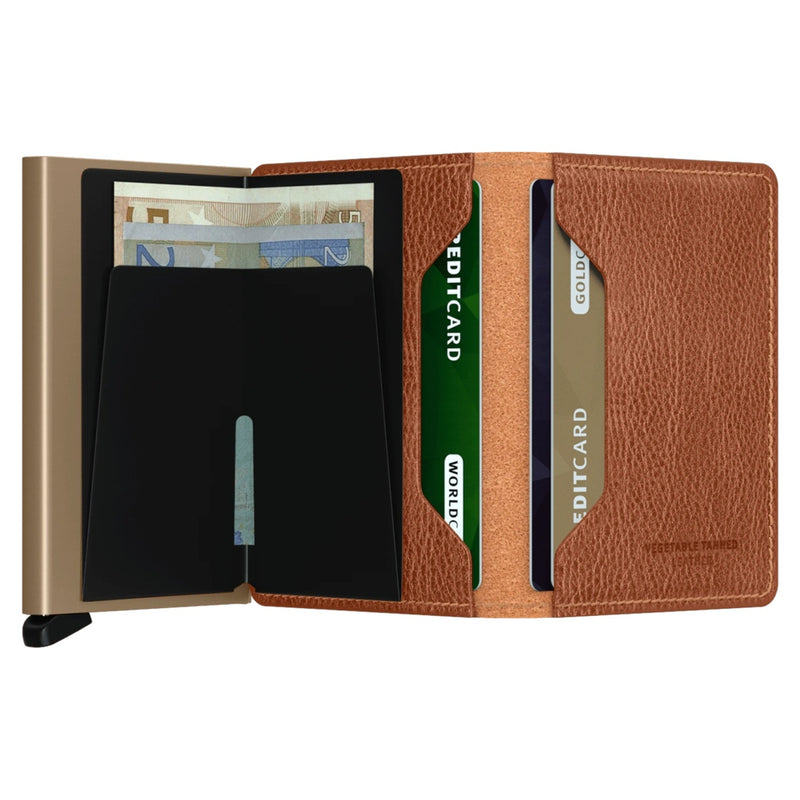SlimWallet – Vegetable Tanned Caramello - Sand
