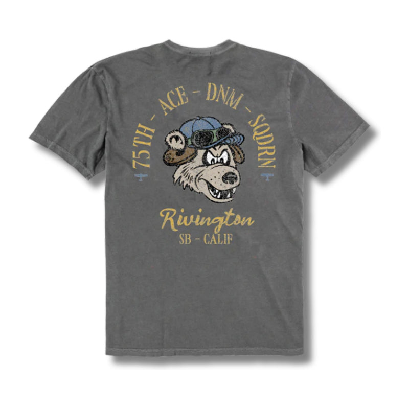 Supima Tee - Bear Pilot Carbon - Rooster